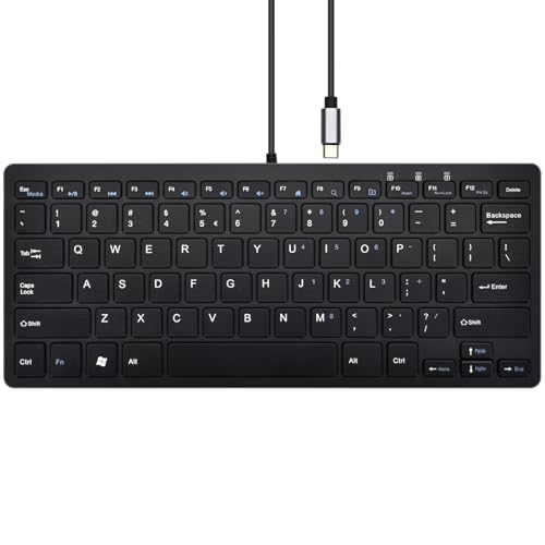 Clavier filaire USB C avec pavé numérique pour résoudre le manque de place sur le bureau