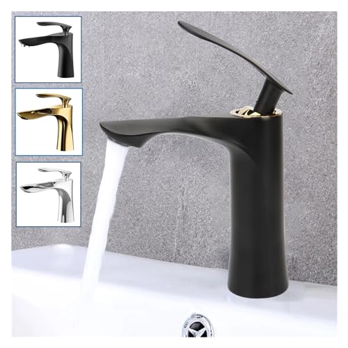 Robinet de lavabo de luxe argenté mitigeur eau chaude froide pour évier