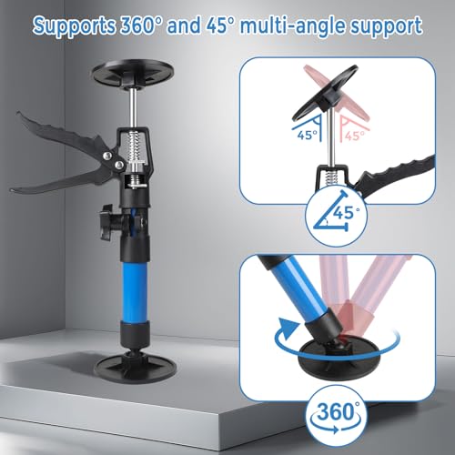 MIGUBIGU 2 Pièces Étai de Soutien Support de Plafond Tige Télescopique, Étai Porte Télescopique, Charge Maximale 40 kg, Étirement 30-59cm, pour Armoires, Cadres de Porte – vue 4
