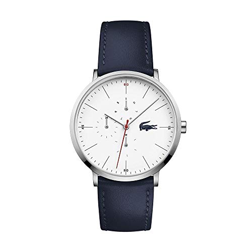 Lacoste Mens Multi dial Quartz Watch with Leather Strap 2010975