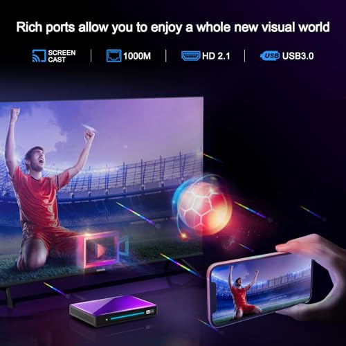 Image of H96 Max Android 14 Mini PC Box with RK3576 Quad-Core, 8K Ultra HD Streaming, Dual WiFi, Bluetooth 5.4, 8GB RAM, 128 GB ROM