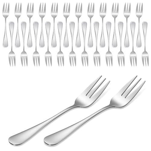 36 Pcs Oyster Fork Appetizer Seafood Forks Portable Stainless Steel