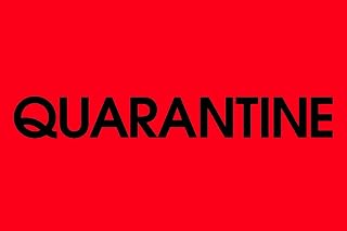 Tape Logic Label, Quarantine', 2 x 3', L x W, Fluorescent Red, Roll of 500 Stickers, for Inventory Control and Warehouse Organization