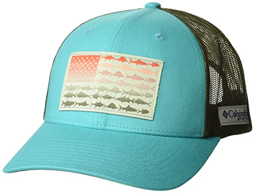 Image of Columbia Unisex-Adult PFG Snap Back Fish Flag Ballcap