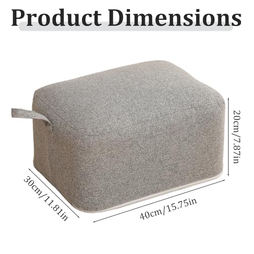 Coussin de sol 40 x 30 x 20 cm déhoussable et lavable pour salon - 4