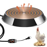Chicken Water Heater Base for Winter - for Poultry Waterer Bowl Coop, 113-165°F Adjustable