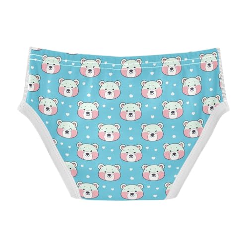 visesunny Boys Potty Training Underwear Cute Baby Bear Blue Breathe Cotton Briefs Size 2T-8Y for Toddler2