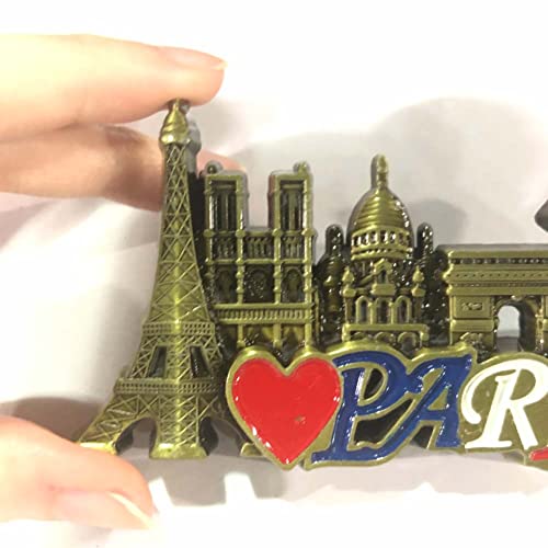 Retro Paris Pattern Refrigerator Magnet Metal Fridge Magnet Office White Black Board Magnet #TOP2
