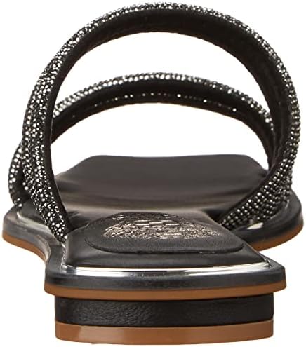 Vince Camuto Women's Footwear Women's Peomi Crystal Strap Sandal Slide, Black, 6.5 | Image 2