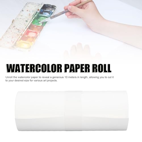 Rolo de Papel para Aquarela Rolo de Papel para Desenho 32 81 Pés 10m de Comprimento Semi Algodão Lav