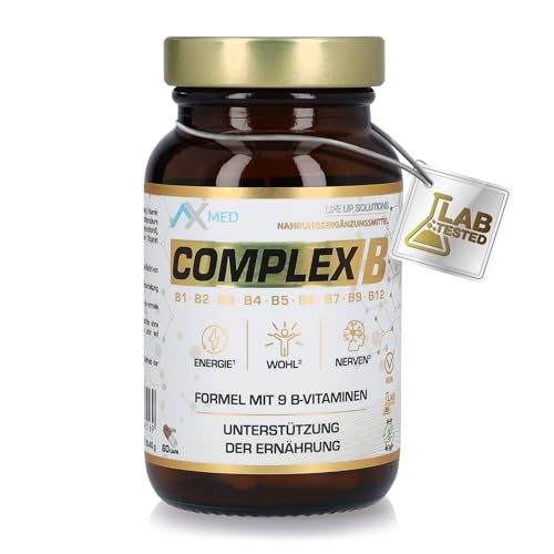 AX-MED Vitamin B Komplex 9-Vitamin-Formel Kapseln