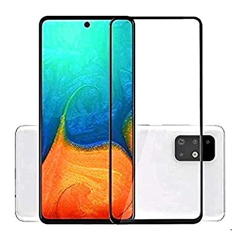 Image of SENBUN (Black edge to edge Tempered glass screen protector for Samsung Galaxy F62 / Samsung Galaxy M62 /Samsung Galaxy M51