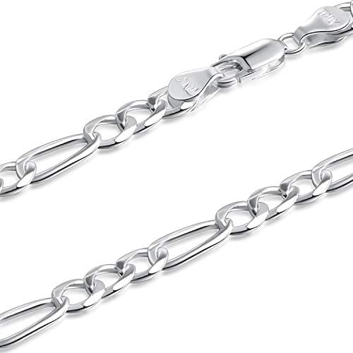 5mm Figaro Chain Italian Necklace 