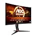 AOC Gaming C27G4ZXE - 27 Zoll FHD Curved Monitor, 280 Hz, 1ms, HDR10, FreeSync Premium (1920x1080, HDMI, DisplayPort) schwarz/grau
