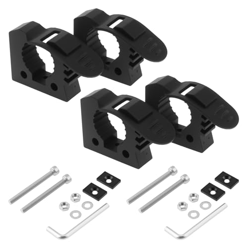 ePathChina 4Pcs Rubber Clamp for Fixed on 30mm-40mm Diameter Items, Quick Release Rubber Clamp Mount Kit for Cars Off-Road, RV