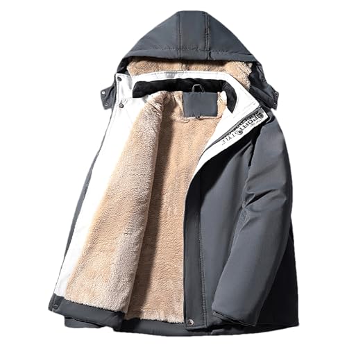 Parka hiver homme amropi avec doublure polaire et capuche chaude