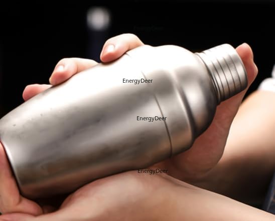 カクテル ミキサー セット、ステンレス スチール、カクテル ミキサー、ミキシング ツール、黒、竹製トレイ付き、バーに最適