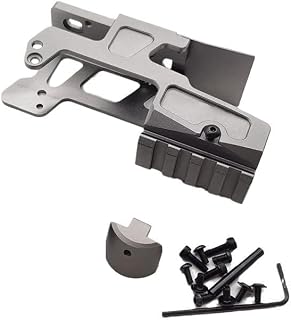 New Tactical Mini Red Dot Sight Scope Alg Base Flared Mount for Glock17/22 RMR SRO MRO T1 H1 T2,Silver - ZTFSETD