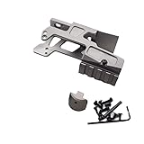 New Tactical Mini Red Dot Sight Scope Alg Base Flared Mount for Glock17/22 RMR SRO MRO T1 H1 T2,Silver