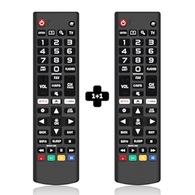 ?Pack of 2? for LG TV Remote Control Replacement AKB75095307 Universal for LG Smart TV Remote AKB75375604 AKB75675304 Compatible with All Models LCD LED OLED 3D HDTV Smart TVs - No Setup Needed