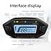 KAOLALI Motorcycle Speedometer Tachometer Universal 13000rpm LCD Digital Odometer Gauge Adjustable 7 Colors for 2,4 Cylinders