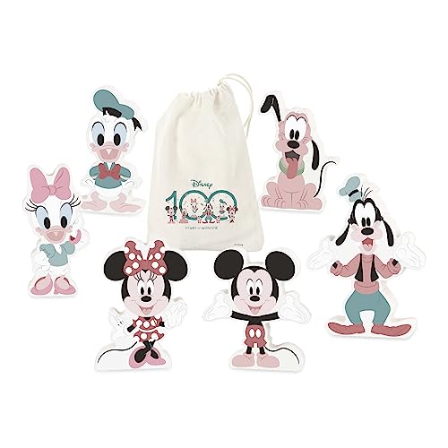 Orange Tree Toys Disney 100th Anniversary Wooden Play Figure, Wooden Character Set, Pretend Play Set for Boys, Girls, Toddler - Official Licensed Disney Gift