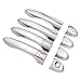 Dakitita Chrome Exterior Door Handle Cover Trim for Jeep Cherokee (KL) 2014-2023 Compass 2018-2023 for Chrysler 200 2015-2017 Accessories Decor for Dodge Dart (PF) 2013-2016