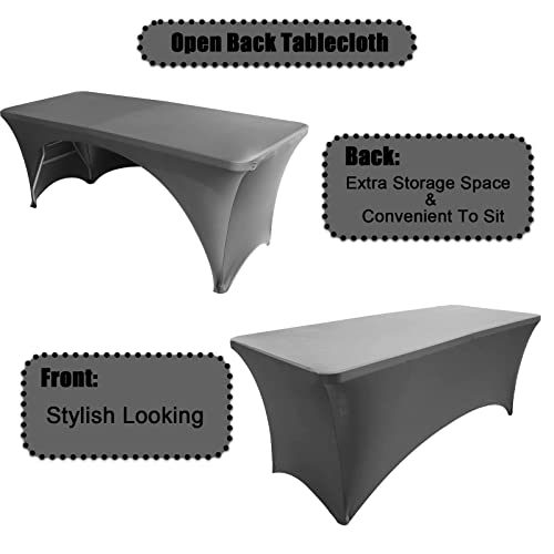 Nappe extensible 1.8m en élasthanne avec dos ouvert pour table rectangulaire