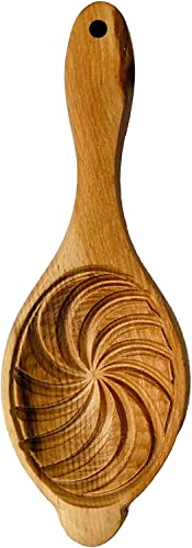 Traditionelle Maamoul Mamul Keksform - Backform aus Holz, runder Stil