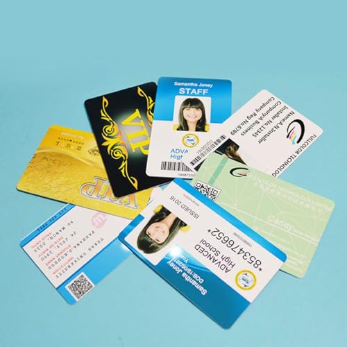 100 cartões de identificação de PVC branco premium em branco para impressão dupla face cartões de im