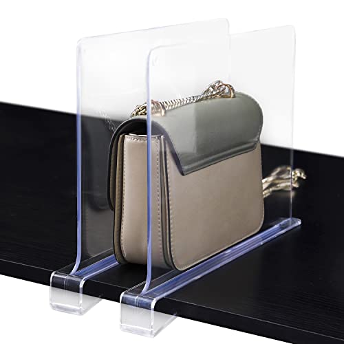 Shelf Dividers for Closet Organization – Premium Closet Shelf Dividers for Closet, Kitchen, Bedroom, Bathroom – Universal Closet Shelf Organizer for 0.4-0.95-inch Shelves – Practical Plastic Organizer - Thumbnail 6