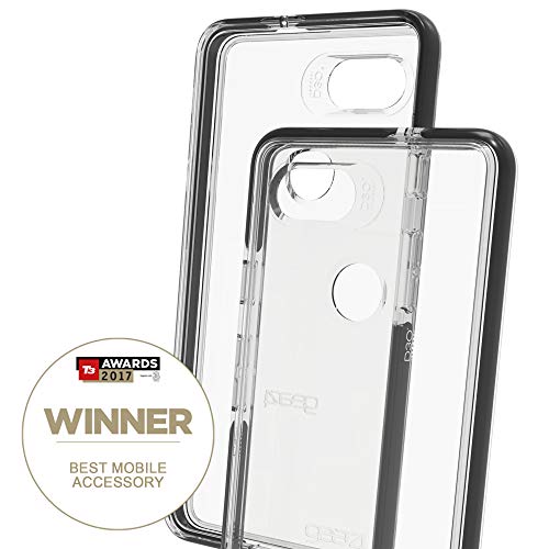 Gear4 Custodia Trasparente Piccadilly con Protezione avanzata Contro Gli Urti [Protezione fornita dal D3O], Design Sottile e Robusto per Google Pixel 2 XL - Nero