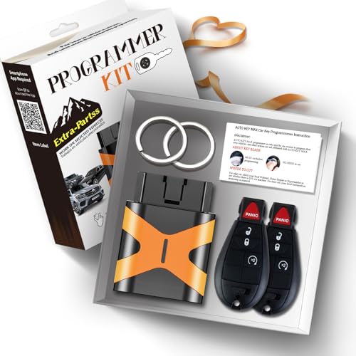 Extra-Partss Kit de remplacement de télécommande de voiture auto-programmable pour Dodge IYZ-C01C ou M3N5WY783X pour Grand Caravan 2008 2009 2010 2011 2012 2013 2014 2015 2016 Appairage 2 clés