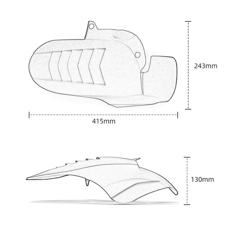 Garde-Boue pour Moto Finition Précise Protection Arrière Forza 350 2022