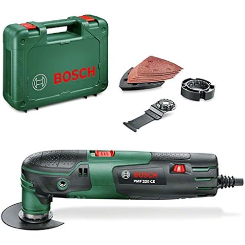 Bosch Home and Garden Multifunktionswerkzeug PMF 220 CE (220 Watt, für Starlock Zubehör, im Koffer), Schwarz/Grün, Einheitsgröße Cover