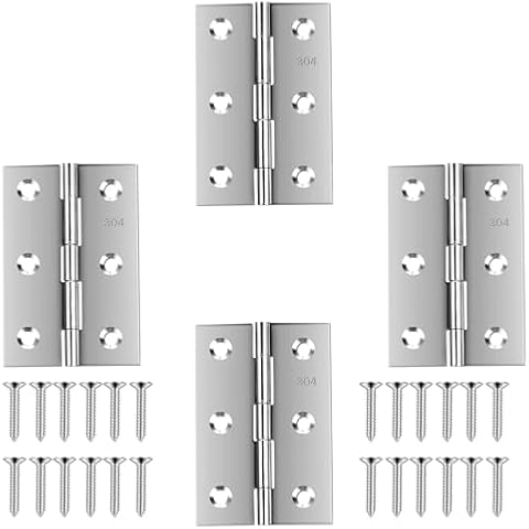 QANQIUPLE 3 Inch Stainless Steel Hinges Cover