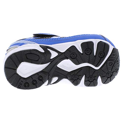 Tsukihoshi 3570 Storm Strap-Closure Machine-Washable Child Sneaker Shoe With Wide Toe Box And Slip-Resistant, Non-Marking Outsole - Blue/Gray, 11 Little Kid (4-8 Years) #TOP2