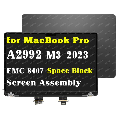 Image of Replacement for MacBook Pro A2992 LCD Screen Display Assembly Space Black | EMC 8407 MRX33LL /A MRX43LL /A MRX53LL /A MRX63LL /A MRX73LL /A 661-38681