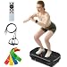 FitinOne Vibration Plate Exercise Machine, Vibration Fitness Trainer for Weight Loss and Shaping, Whole Body Workout Quiet Vibration Plate with Loop Bands, Home Exercise Equipment for Women Men