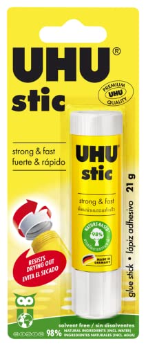 UHU Solvent Free Carded Glue Stick 21 g, (33-50190)
