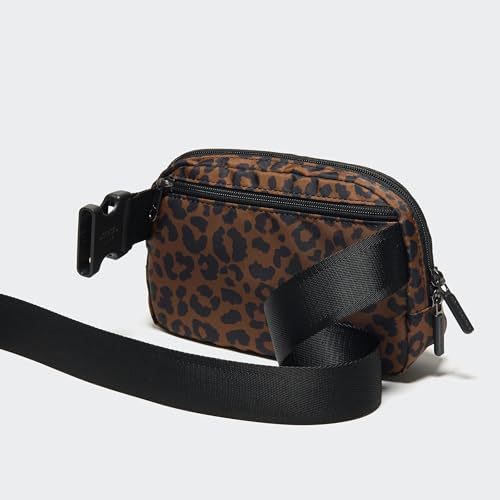 Image of Pander Two Way Zipper Fanny Pack Nylon Everywhere Belt Bag for Women, Water Repellent Waist Packs, Crossbody Bags with Adjustable Strap (Midnight Leopard)