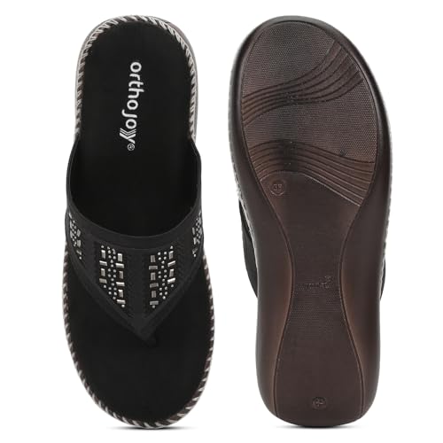 Image of ORTHO JOY doctor Footwear for women|| Fancy Footwear For Women || Orthopedic Women's Fancy Slipper /Sandal For Women