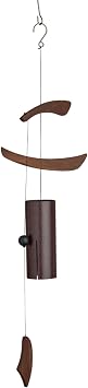Red Carpet Studios Windchime Tranquility Windbell Chime for Outdoor Garden Patio Porch | Deep Tone Windchime, 36" Long, Brown