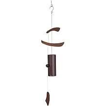 Red Carpet Studios Windchime Tranquility Windbell Chime for Outdoor Garden Patio Porch | Deep Tone Windchime, 36" Long, Brown