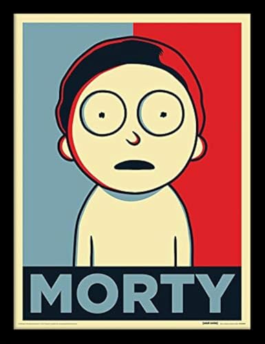 Cartoon Network Rick and Morty Campaign Framed 30 x 40cm Print