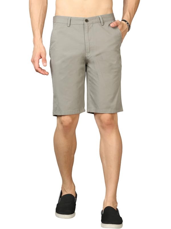 Pure Cotton Shorts Pant for Men, Solid Casual Summer Shorts for Mens, Above Knee Regular Fit with Side Pockets, Lightweight Breathable Shorts for Sportswear, Beach, Running & Everyday Use-image-40