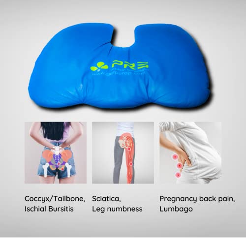 Purap U-Float Seat Cushion For Coccyx, Tailbone, Sciatica Pain Relief – Office Chairs, Car And Truck Seats – 20 X 18 X 1.5 Inches #TOP3