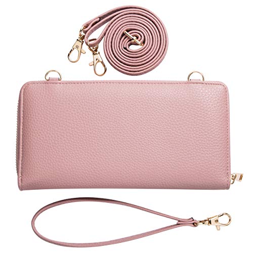 Image of K . A Womens Wristlet Wallet Crossbody Bag Cellphone Purse Handbag RFID Card Slots 2 Strap Wrist