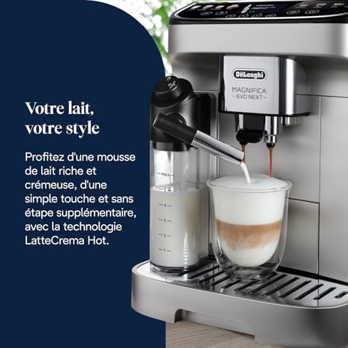 Machine à Café DeLonghi Magnifica Evo Next ECAM312.80.SB avec Mousseur à Lait Automatique - vue 8