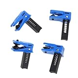 Titgoes 4 PCS Car Brake Line Clamp, Car Brake Oil Line Plug Tool, Automatic Fluid Stop Clamp Set, Universal for Most Cars (Blue)